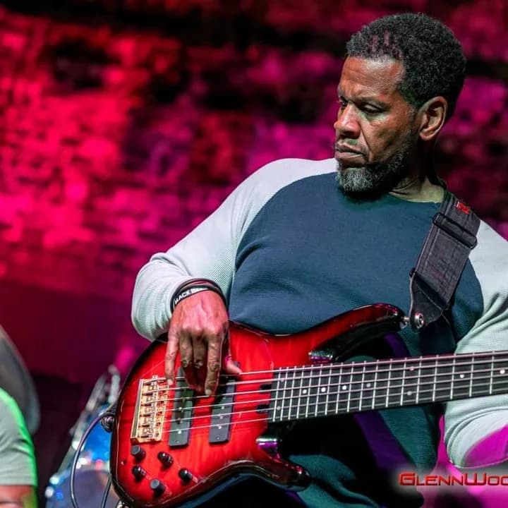 Donnell Smith with red bass